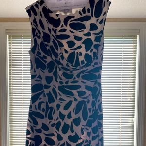 Black and white dress, above the knee